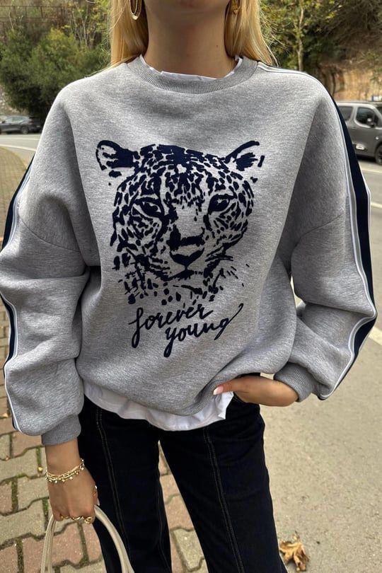 Bluza Tip Hanorac Tiger Royal