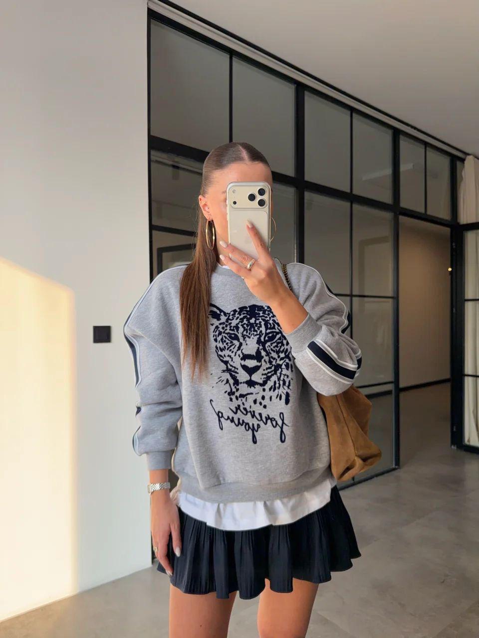 Bluza Tip Hanorac Tiger Royal